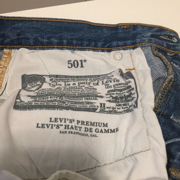 LEVIS 501 Org Fit Wom Jeans W28 L32 Athens Dark Wash - Picture 8 of 15